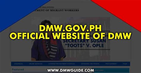 www.dmw..gov.ph|e registration department of migrant.